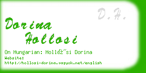 dorina hollosi business card